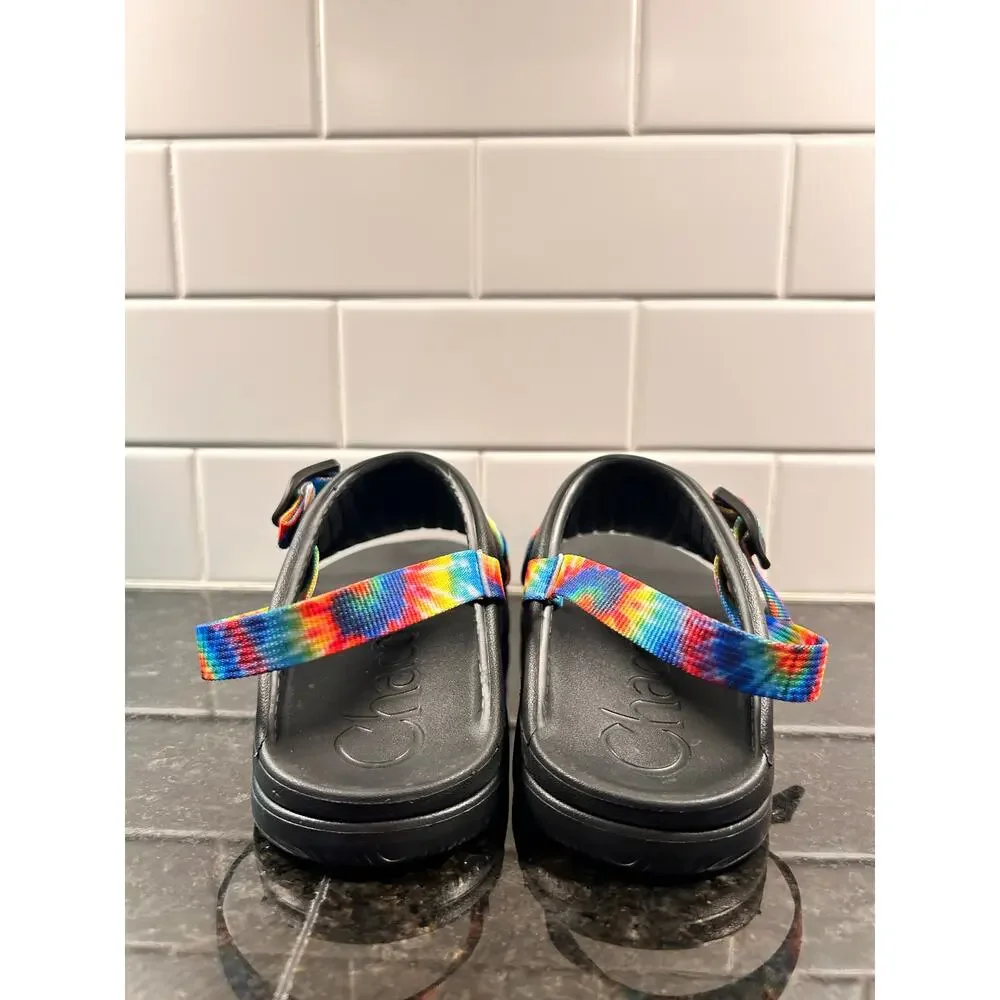 Chaco Kids Chillos Tie Dye Straps Slingback Sport Sandals  Multicolor size‎ 4